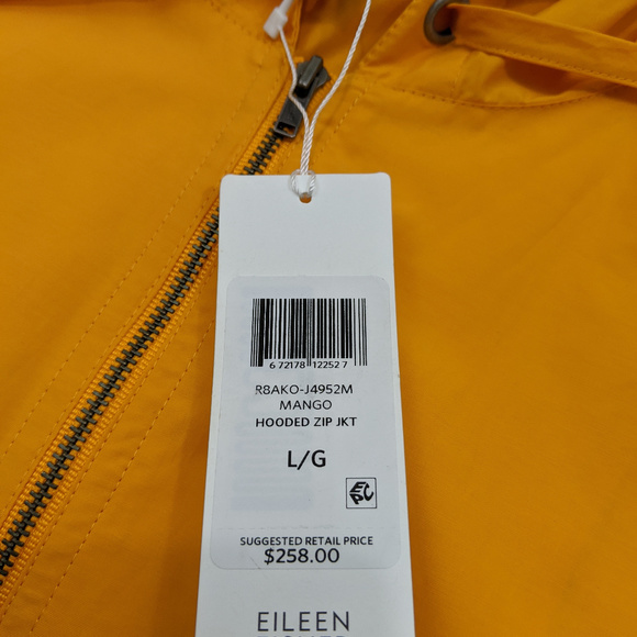 Eileen Fisher Hooded Zip Up Jacket Size L - Picture 5 of 8